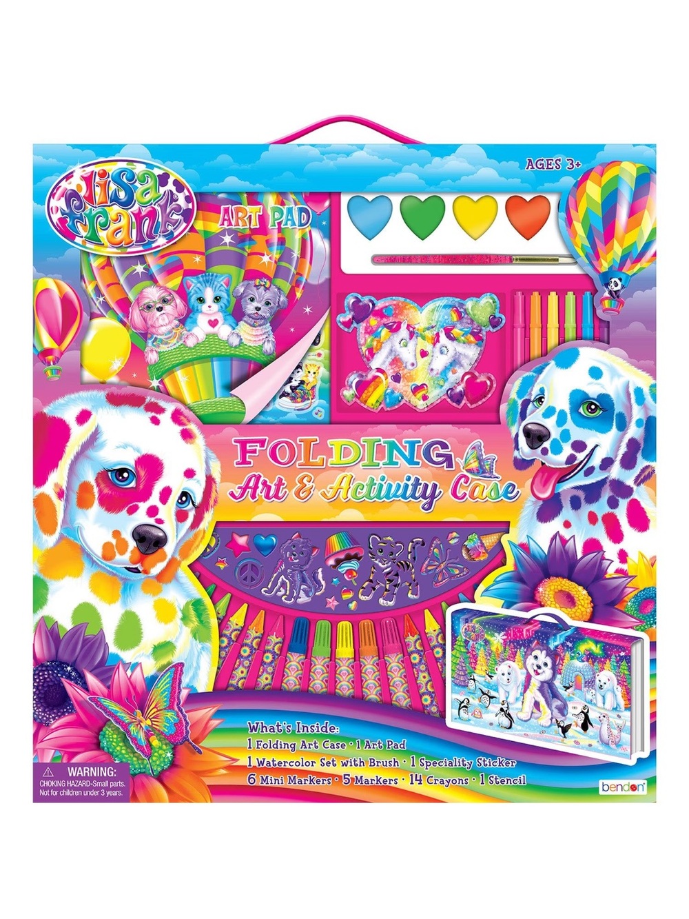 NEW Lisa Frank Folding Art & Activity Case